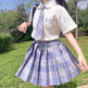 Student Jk Plaid Skirt Preppy Style Mini Pleated Kilt Skirt - EX-STOCK Canada
