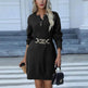 Autumn Winter Knitted Pullover Mini Sweater Dress - EX-STOCK Canada