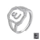 Fashion Micro Inlaid Zircon Arab Letters Ring for women - EX-STOCK CANADA