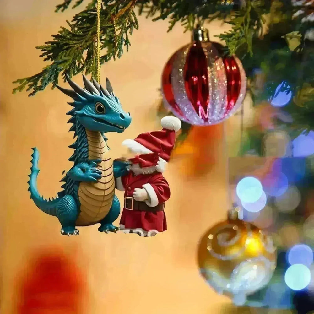 Christmas Decorations Dragon Pendant Acrylic - EX-STOCK CANADA