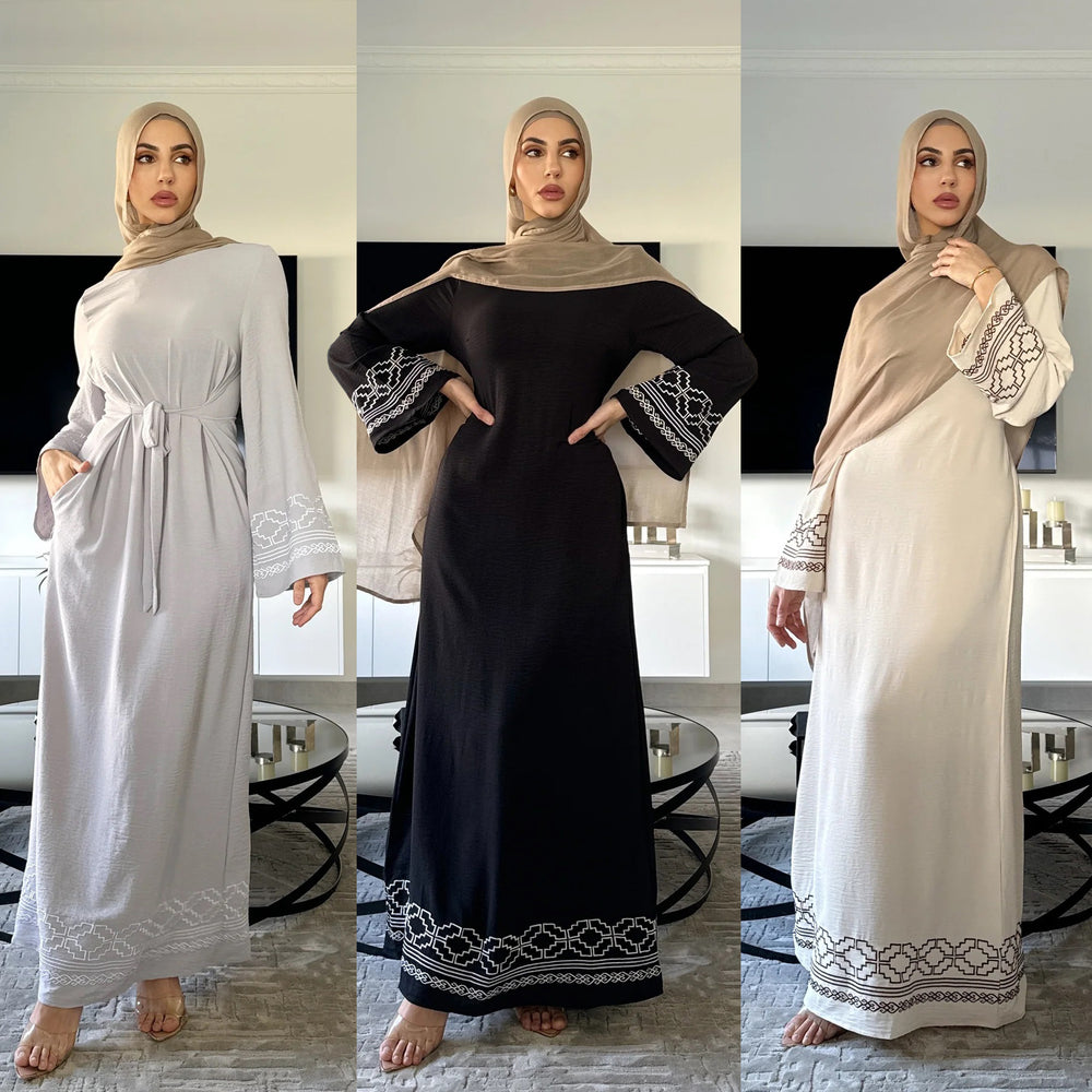 Women's Embroidery Fashion Personality Muslim Dress - EX-STOCK Canada