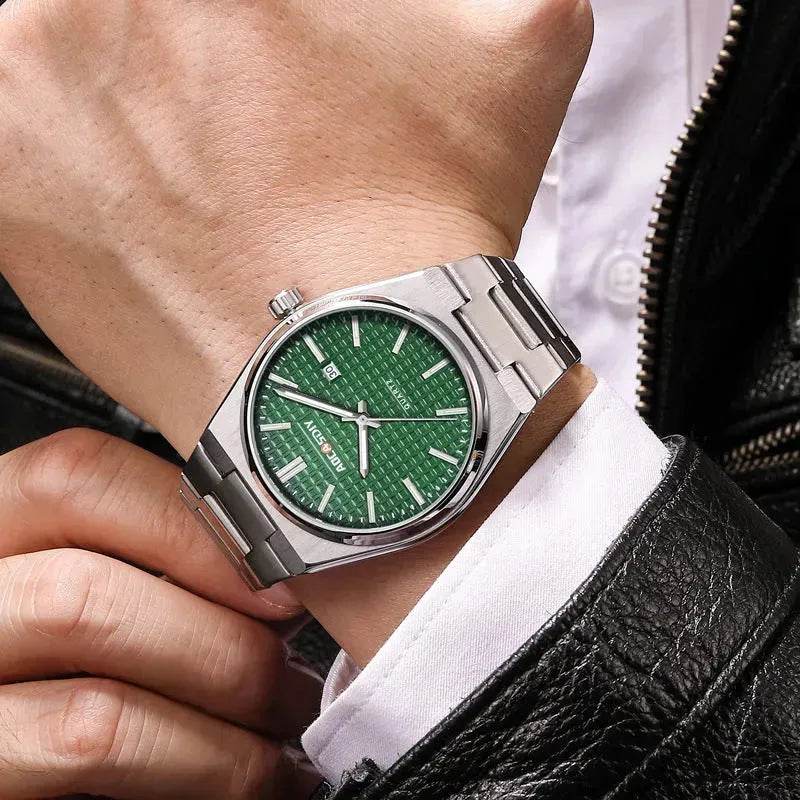 New Watch Men's Fashion Steel Belt Quartz Watch Waterproof Luminous Watch - EX-STOCK Canada