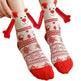 Hand Holding Couple Magnetic Handle Christmas Stockings - EX-STOCK CANADA