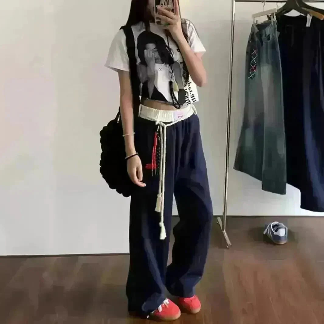 Retro Casual Baggy Sweatpant For Women Autumn And Winter - EX-STOCK CANADA