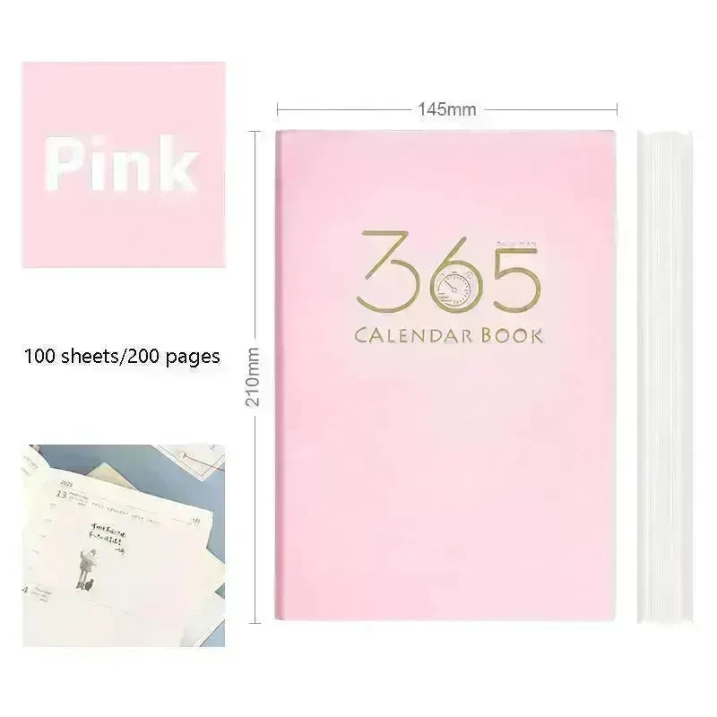 365-day Daily Planner Self-discipline And Clock-in Student Journal Notebook - EX-STOCK CANADA