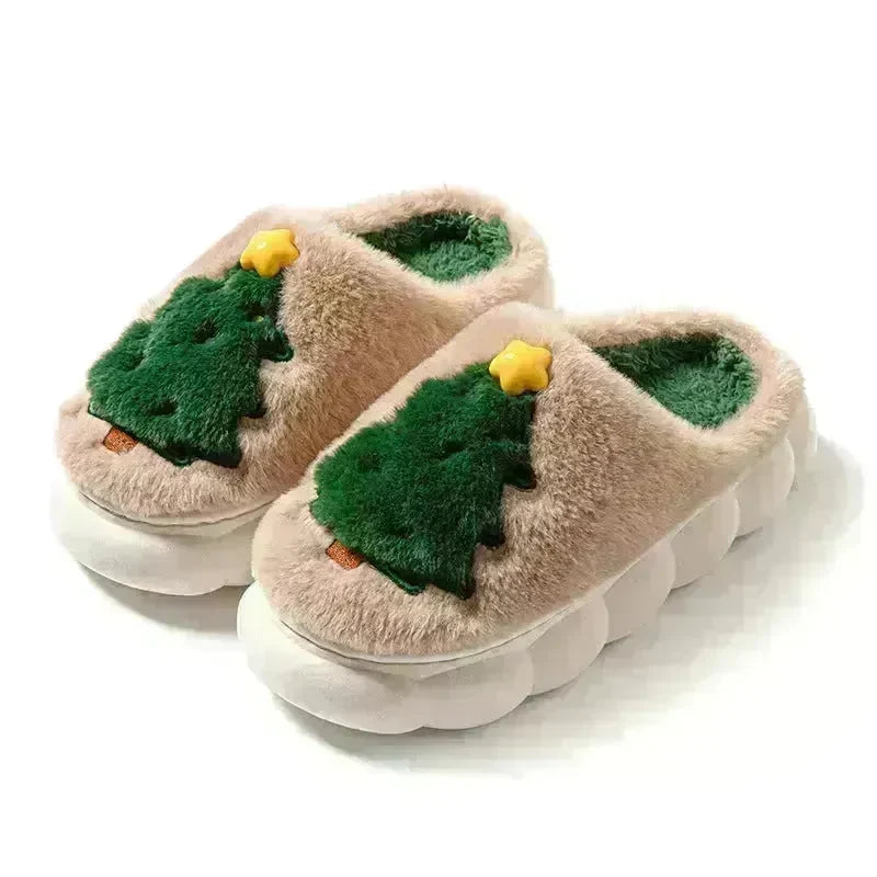 Christmas Tree Women's Home Slippers - EX-STOCK CANADA