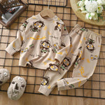 Unisex Children's Two piece Sleepwear Cotton Autumn Clothes Long Johns Pajamas for Kids - EX-STOCK Canada