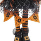 8.3x5x24 Fabric Standing Gnome W Orange Banner Spring Body, For Halloween Decor - EX-STOCK Canada