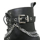 Black Block heeled Buckled Ankle boot Gothic for women - EX-STOCK Canada
