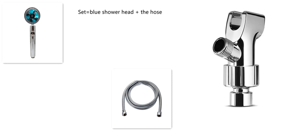 Shower Head Water Saving Flow 360 Degrees Rotating With Small Fan ABS Rain High Pressure Spray Nozzle Bathroom Accessories EX-STOCK Canada 