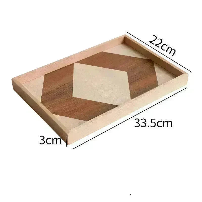 Acacia Wooden Serving Tray Decorative Tray - EX-STOCK CANADA