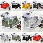 Men's Cotton  Boxer Briefs Trendy Breathable Low waist underwear - EX-STOCK CANADA