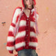 Lady in Red Winter Christmas Plush Cardigan - EX-STOCK Canada