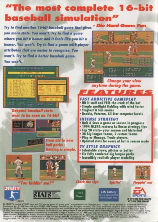 La Russa Baseball 95 