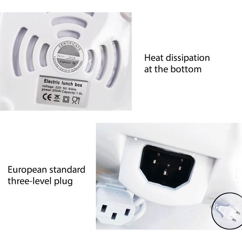 Multi-Function Electric Cooking Lunch Box – Portable & Heated - EX-STOCK Canada