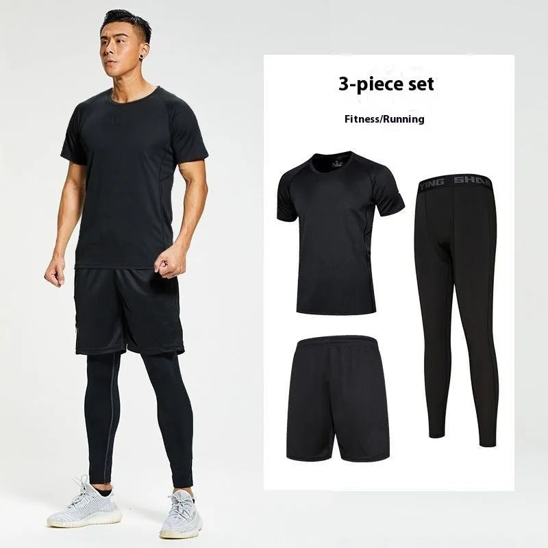 Sports Suit Gym Tights Quick-drying Morning And Night Running Workout Clothes - EX-STOCK CANADA