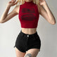 Summer New Women's Clothing Street Letters Printed Cropped Tank Top Women - EX-STOCK CANADA