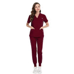 Hospital Nurses V-Neck Suit Work Uniform Workwear - EX-STOCK Canada