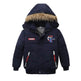 Small Medium-Sized Boys Cotton-Padded Fur Hoodie Winter Jackets for kids - EX-STOCK Canada