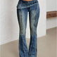 Women's Fashionable Low Waist Flared Jeans EX-STOCK Canada 