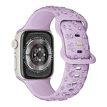 Embossed Rose Silicone Watch Strap - EX-STOCK Canada