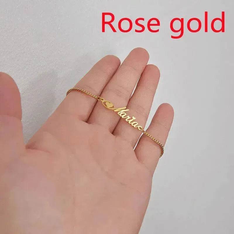 Women Custom and Personalized Stainless Steel English Letter Bracelet From Europe And America - EX-STOCK Canada