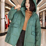 Plus-size Down Jacket In Anhui Red Casual Fashionable Extra-thick And Super Warm - EX-STOCK Canada