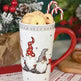 Christmas Large Capacity Nordic Christmas Tall Hat Ceramic Relief Mug Cup - EX-STOCK CANADA