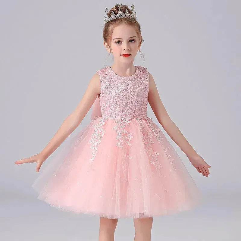 Formal Dress Fashionable Vest Princess Dress Girl Catwalk Show Clothing Birthday dress for Kids - EX-STOCK Canada