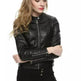 Ladies Fall and Winter Slim fit Leather Jacket Biker Jacket Women - EX-STOCK Canada