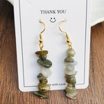 Handmade DIY Natural Crystal Stone Beaded Earrings - EX-STOCK Canada