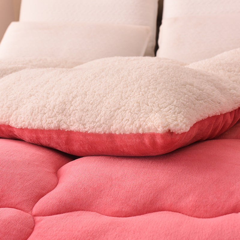 New Thick Lambskin Winter Duvet Insert Double-sided Velvet Lambswool Warm Quilt EX-STOCK Canada 