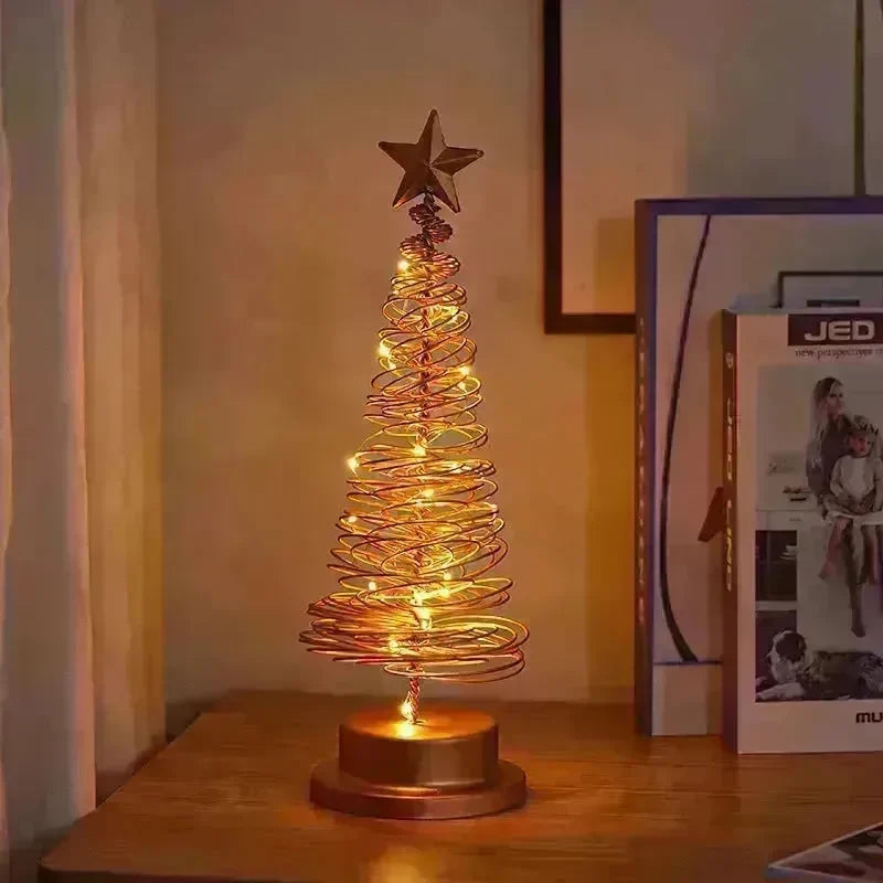 Spiral LED Light Christmas Tree Decoration Night Light Ornaments - EX-STOCK CANADA