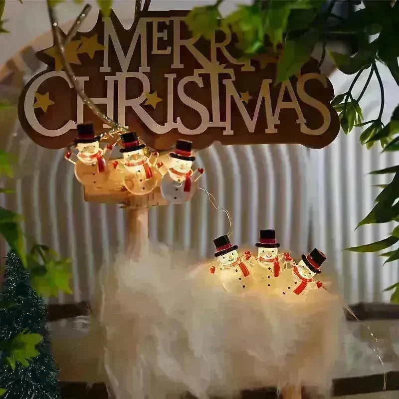Christmas Christmas Snowman Modeling Decorative String Lights - EX-STOCK CANADA