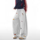 Lazy  Sausage Dog Embroidered Machete Sweatpants Autumn Loose Casual 