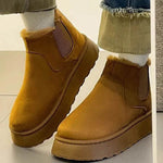 Women's Plush Boots Winter Warm Fleece Thick Flats Snow Boots Fashion Shoes - EX-STOCK Canada