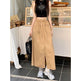 Women's front slit Washed Cotton Midi Cargo Skirt - EX-STOCK Canada