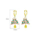 New Christmas Tree Earrings With Colorful Rhinestones Fashion Personality Shining Earrings Gift For Women Jewelry - EX-STOCK CANADA