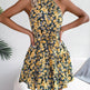 Casual Spring Summer Tie Belt Halter neck Swing Floral mini dress - EX-STOCK Canada