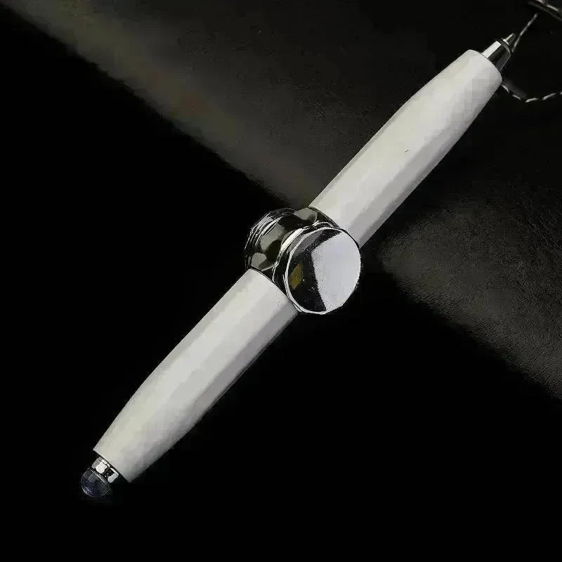 Creative Multi-Function LED Pen Spinning Decompression Gyro Metal Ballpoint Pen Fashion Office School Supplies Writing Pens - EX-STOCK CANADA
