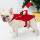 Dog Christmas Clothes Santa Claus Riding Deer - EX-STOCK Canada