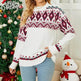 Loose Jacquard Christmas Sweater - EX-STOCK Canada