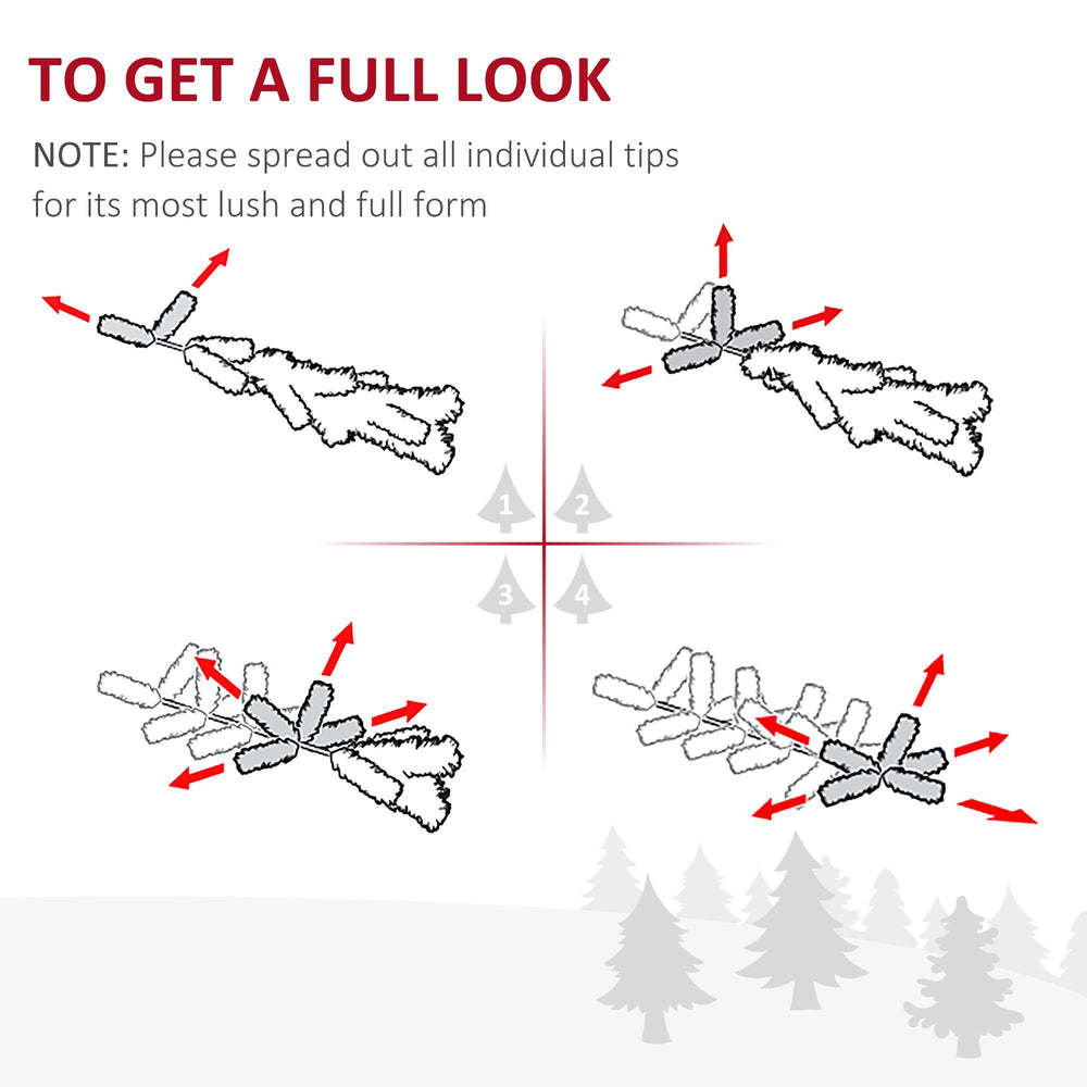 7' PVC Slim Pencil Artificial Christmas Tree 390 Branch Tips EX-STOCK Canada 