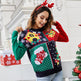 Women's Pullover Christmas Tree Snowflake Christmas Knit Sweater EX-STOCK Canada 