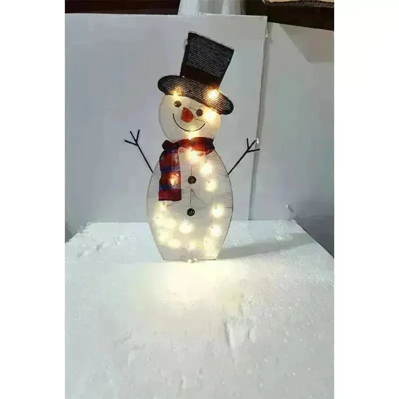Christmas Scene Decoration With LED Lights Christmas Snowman Ornaments - EX-STOCK CANADA