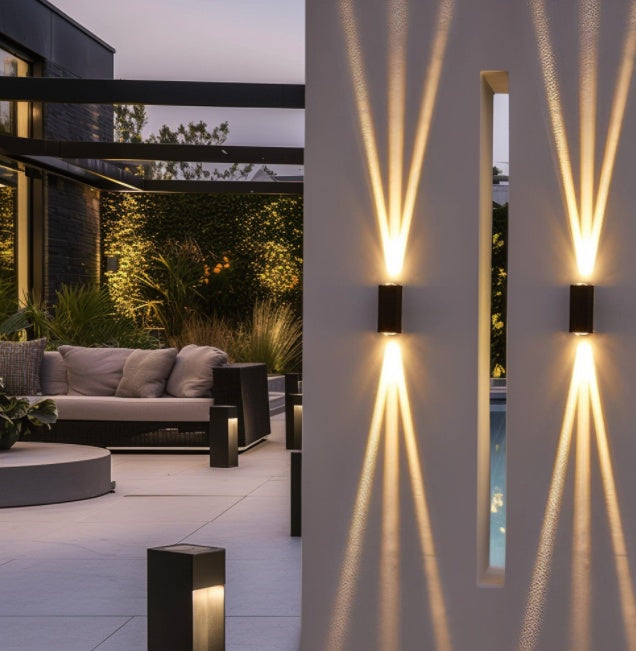 Outdoor Beam Wall Lights, Up And Down Lights, Waterproof Wall Lamp For Patio Yard Garden Poolside Frontdoor EX-STOCK