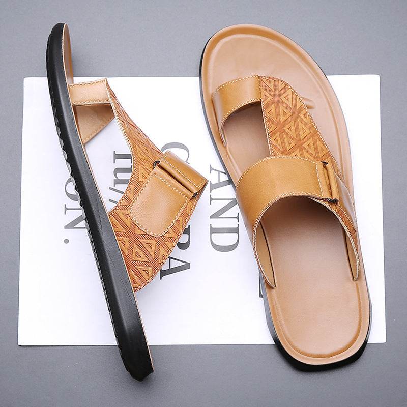 Men's Fashion All-matching Simple Beach Slippers  EX-STOCK CANADA