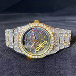 Hip Hop Full Square Diamond Luminous Hollow Mechanical Watch - EX-STOCK Canada