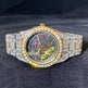 Hip Hop Full Square Diamond Luminous Hollow Mechanical Watch - EX-STOCK Canada