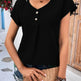 Casual Summer stripe Blouse top Round Neck women - EX-STOCK Canada
